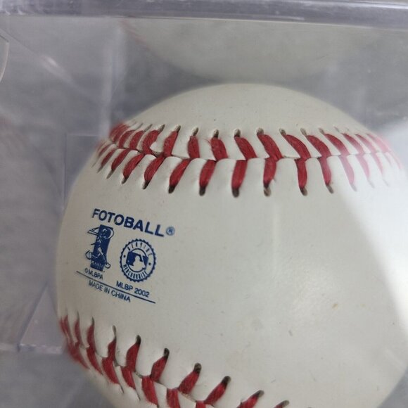 2002 Chicago Cubs Fotoball Baseball in Case‎ - Picture 5 of 5